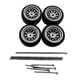 thumbnail image 5 of 4 ruedas y neumáticos de repuesto para coche RC, piezas de repuesto para coche RC, neumáticos para coche RC de juguete a escala 1/64. Estilo Argenta C, 5 of 9