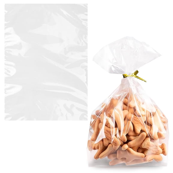 Clear Poly Shipping Bags, 2 Mil Open Top Waterproof, 1000 Count, 5 x 7 in