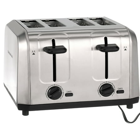 Hamilton Beach - 4-Slice Stainless Steel Extra Wide-Slot Toaster - Stainless Steel