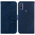 thumbnail image 2 of Compatible with Motorola Moto G Pure Embossed Cute Tiger Flip Folio Wallet Case Card Pocket Holder Cover, 2 of 5