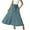 Light Blue, variant on Busydd Women Maxi Skirt Solid Color Long Skirts for Women Elastic Waist Drawstring Casual Skirts with Pocket S