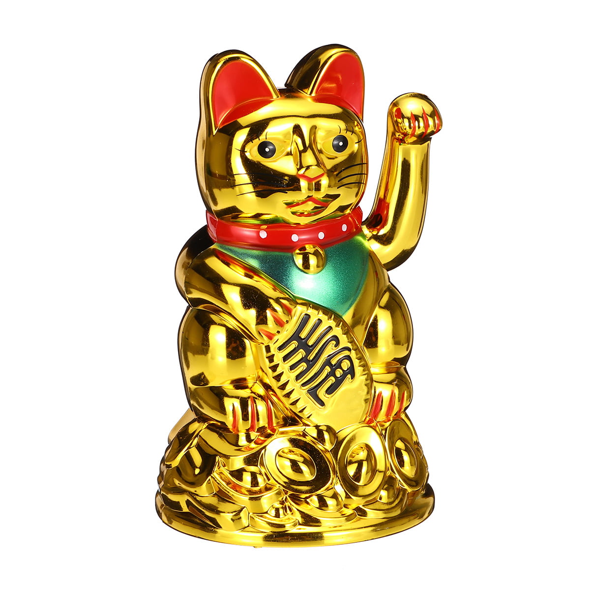 Chinese Lucky Wealth Electric Waving Cat Beckoning Golden Cat 2 Colors Nice 