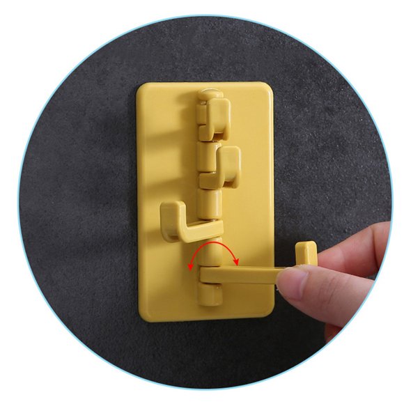 Kitchen Wall Hanging Hook Nail-free Door Key Glasses Scarf Hat Rack for Bathroom Living Room