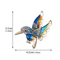 thumbnail image 4 of Cadeau Tout - Broche Épingle à Huile Goutte à Goutte Mode Broche en Alliage Broche Colibri, 4 of 8