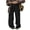 Black, variant on ZAXARRA Women Straight-leg Pants with High Waist Version, Street Style