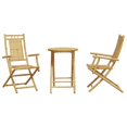 thumbnail image 2 of vidaXL Ensemble Bistro 3 Pcs Bambou, 2 of 5