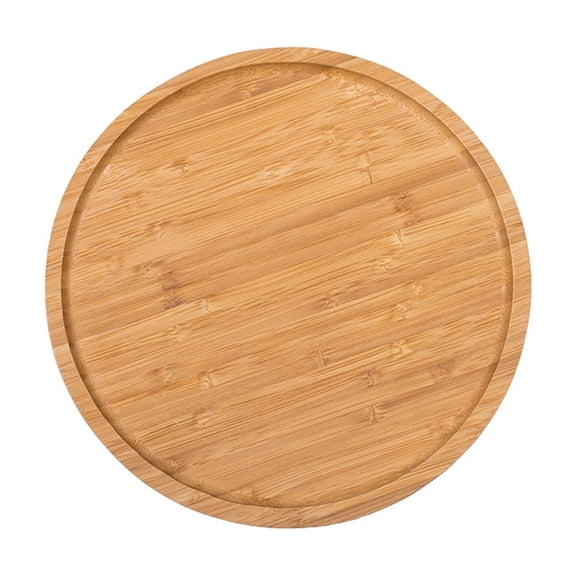 ZORVINEX Wooden Lazy Susan Turntable for Kitchen & Dining – Rotating Serving Tray with Silent Bearing, Multi-Scene Storage, Elegant Design, Durable & Easy to Use,Khaki