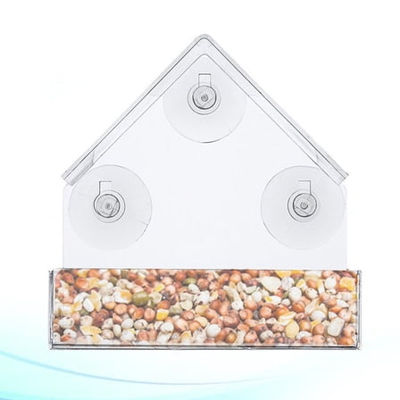 LULULION clear bird house Bird House Transparent Home Decor Garden Decoration 1Pack