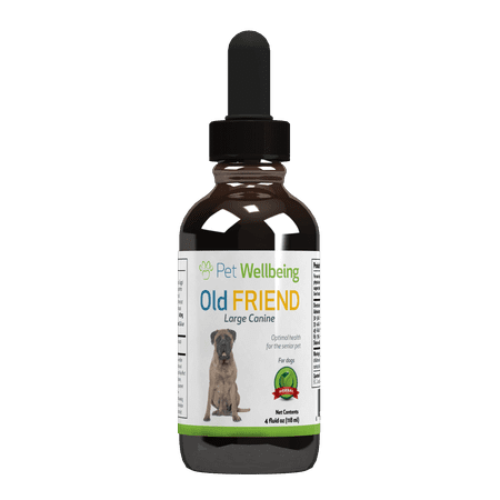 Canine Immune System - Pet Wellbeing - Old Friend for Senior Dogs - Promotes a Stronger Immune System and Joint Mobility in Older Canine - 4oz (118ml)