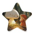 thumbnail image 2 of Star Shaped Energy Saving Night Light Living Room Night Light, Bedroom Night Light, Corridor Night Light, Study Night Light Cartoon Beautiful White Mushrooms, 2 of 6
