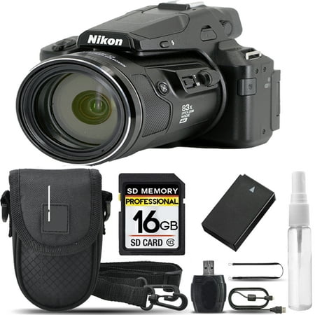 Nikon COOLPIX P950 Digital Camera 83x Optical Zoom WiFi +Case +Tripod- 16GB Kit