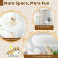 thumbnail image 4 of Gymax Cat Tree Tower 70'' Multi-Level Kitten Activity Center w/ 3 Perches & Balls Beige, 4 of 8