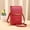 Red, variant on HonestMatter Crossbody Phone Purse, Phone Case Wallet with Touchscreen Window, Crossbody Phone Wallet for Women, PU Leather Small Crossbody Bag, Black