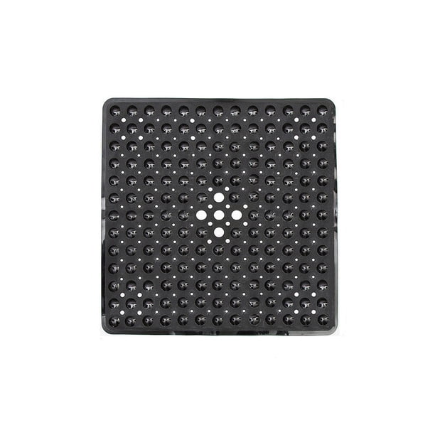 Advancent Alfombrilla de baño de PVC, alfombrillas de succión para el suelo, alfombrillas de baño lavables para puerta de inodoro, alfombrillas Juegos de accesorios de baño Negro Advancent HA068138-03
