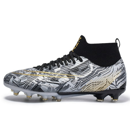 

Men s AG Spike Football Shoes Non-slip Wear-resistant High-top Training Shoes For Super Foot Bowl