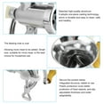thumbnail image 5 of MEET Manual Meat Grinder, Heavy Duty Metal Food Grinder, Hand Operated Mincer, Sausage Maker Stuffer, Meat Mincers for Home Use, Kitchen (Silver), 5 of 9