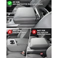 thumbnail image 5 of KBH Center Console Cover for 2021-2026 Ford F150, Workstation Middle Console Armrest Cover for Truck Accessories Interior, Black Diamond, 5 of 7
