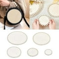 thumbnail image 2 of HONCLL 5Pieces Wooden Basket Base Blank Wooden Round Weaving Knitting Base, 2 of 11
