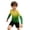 00#Light Green157, variant on Lullu Boys Long Sleeve Rashguard Swimwear Toddler Lightweight Gradient Sun Shirt, Size 3-4