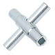 thumbnail image 4 of Llave de grifo, llave de grifo de 4 vías, llave de grifo cruzada, materiales ecológicos, 4 of 8