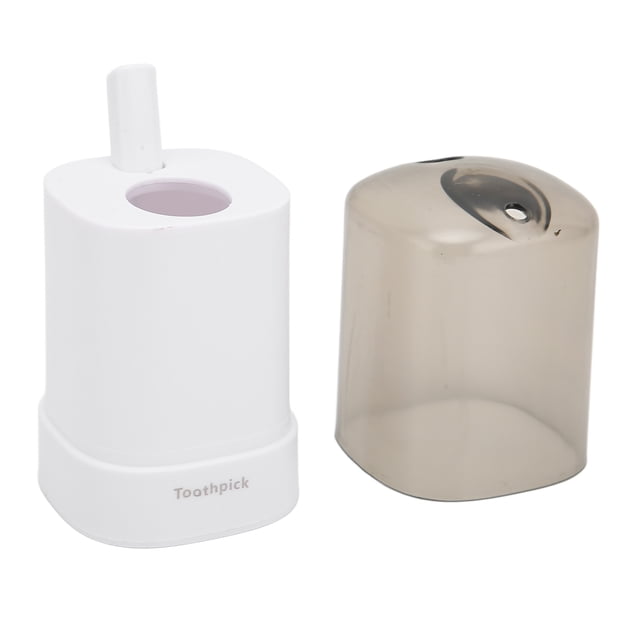 Toothpick Holder Thickening Automatic Toothpick Dispenser for Kitchen RestaurantWhite