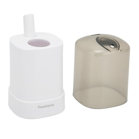 

Toothpick Storage Container Up Large Capacity Toothpicks Holder Automatic Thickening For Restaurant For Kitchen White Black