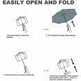 thumbnail image 4 of WWS-Travel Folding Umbrella Automatic Open/Close Handle Coating Layer Fabric Blocking/Portable Golf/Car Compact Umbrella/Lightweight Small Backpack/Rain Sun Anti UPF 50 UV Protection 99.9% /Men Women, 4 of 4
