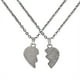 thumbnail image 3 of 2 piezas de collares con colgante de pareja, adorno de color intercambiable, Sin palabra Hugo Pareja colgante collares, 3 of 10