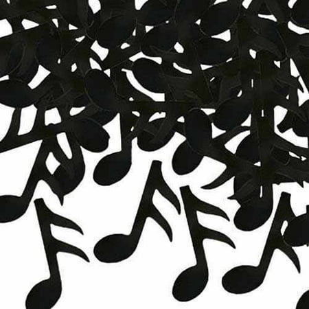 gold music note confetti