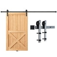 thumbnail image 4 of VEVOR 8FT Sliding Barn Door Hardware Kit, 330LBS Loading Heavy Duty Barn Door Track Kit for Single Door, Fit 3.7-4.3FT Wide and 1.3"-1.8" Thick Door Panel(I Shape), 4 of 9