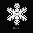 thumbnail image 4 of Qocolhg 5 Pcs Christmas Snowflakes Ornaments, Five Size Non-woven Fabric Snowflake Outdoor Decor Christmas Hanging Snowflake Ornaments for Window Decor Snowflakes Winter Indoor Decorations, 4 of 9