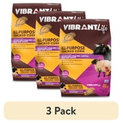 (3 pack) Vibrant Life All-Purpose Cracked Corn Animal Feed for Mature Poultry, Cattle, Sheep, and Goats, 40 lb