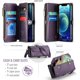 thumbnail image 2 of Funda de cuero para iPhone 12 Mini, funda tipo cartera cruzada con soporte RFID, ranuras para tarjetas de carga inalámbrica anticaídas, bolso de hombro de cuero sintético con correa ajustable, 2 of 9