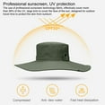 thumbnail image 4 of HEVIRGO Breathable Wide Brim Hat Comfortable Wear-Resistant Protection Camping Fishing Bucket Hat Outdoor Supply, 4 of 6