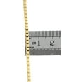thumbnail image 5 of Real 10K Yellow Gold Solid Square Box Link Chain 2.50mm Necklace 18 Inches, 5 of 6