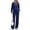 Dark Blue, variant on PRETTYGARDEN Women's Lounge Sets 2 Piece Outfits Half Zip Pullover Sweatshirts,Wide Leg Pants Matching Tracksuit Sets