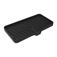 thumbnail image 2 of Silicone Soap Dish Soap Holder Kitchen Sponge Tray Soap Box for Kitchen Sink Black Large, 2 of 8