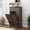 Brown, variant on Blotout Double Tilt Trash Cabinet with 2 Hidden Drawers,Kitchen Hidden Trash Can with Flip Cover,Suitable for Kitchen,House,Apartment,Dormitory,Laundry Room