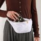 thumbnail image 4 of Riñonera de nailon para mujer, bolso de cintura con cremallera, ajustable, ligero, multifunción, resistente al agua, 4 of 5