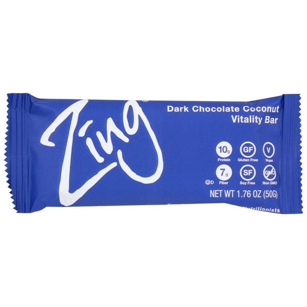 Zing Bars Nutrition Bar Dark Chocolate Coconut , 1.76 Oz Walmart