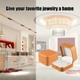 thumbnail image 5 of Unique Bargains 1Pc Earrings Box Jewelry Display Stand Earrings Organizer Case Plastic Gift Box for Wedding Orange, 5 of 7