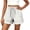 Beige, variant on Women's Polka Dot Print Shorts High Waisted Drawstring Elastic Waist Casual Summer Shorts with Pockets Lightweight Beach Vacation 2026,Red,S