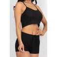 thumbnail image 4 of Ribbed Crop Cami Top & Shorts Set, 4 of 5