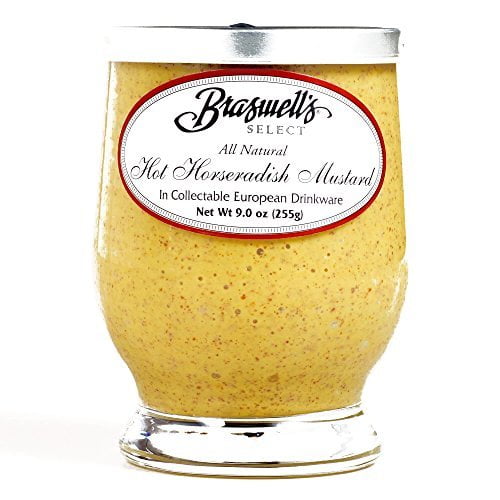 Braswell Select Hot Horseradish Mustard 9 oz each (1 Item Per Order) by