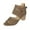 Khaki, variant on Womens Open Toe Chunky Heeled Sandals Ankle Strap Buckle Zipper Summer Fashion Pumps Sandals Faux Suede Cutout Office Party Dress Booties
