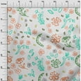 thumbnail image 3 of oneOone Rayon Light Peach Fabric Florals Fabric For Sewing Printed Craft Fabric By The Yard 56 Inch Wide, 3 of 4