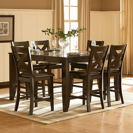 Homelegance Crown Point 7 Piece Counter Height Dining Set