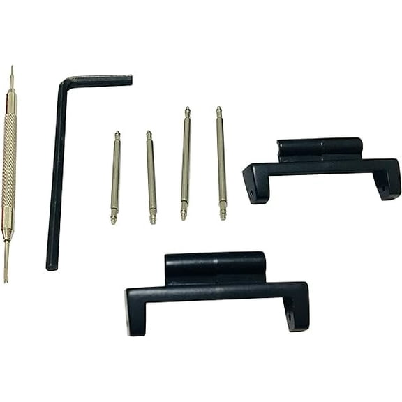 22mm 5 Ring Nylon Watch Band Strap Metal Adapters Kit for Casio GShock GG-1000 GSG-100 GWG-100 GWG100 GSG100
