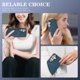 thumbnail image 6 of Allytechgroup for Samsung Galaxy S23 Plus Case, Slim Thin Carbon Fiber Back Cover Anti-Scratch Shockproof Support Wireless Charging Military Grade Drop Protection NON-Slip Case for Women Men, Blue, 6 of 7