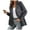 Dark Gray, variant on IROINNID Women's Short Blazer Jacket Peak Lapel Solid Color Long Sleeve Autumn And Winter Blazer Jacket Hoodless Casual Outwear, Dark Gray